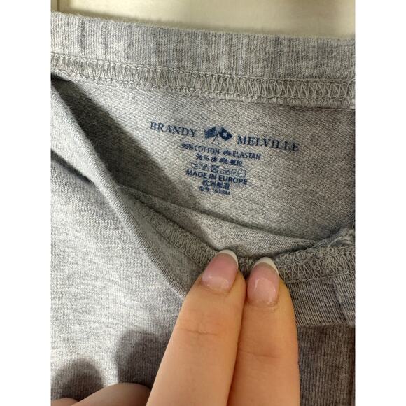 Brandy Melville Grey cotton Leggings - Picture 5 of 5